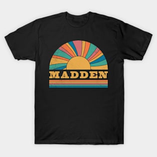 Graphic Madden Proud Name Distressed Birthday Vintage Style T-Shirt